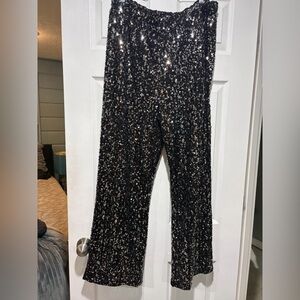 Serra black sequin pants